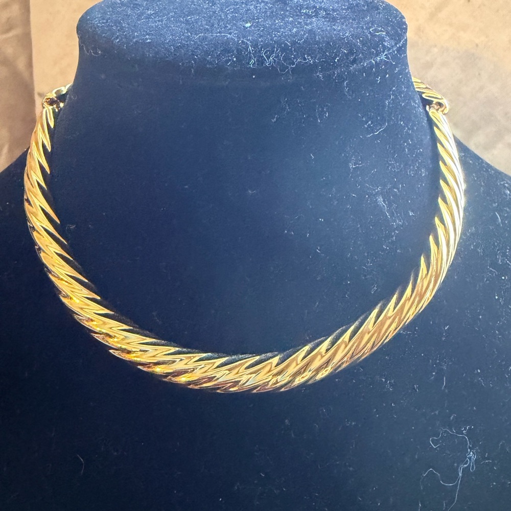 Monet Gold-Tone Twisted Necklace